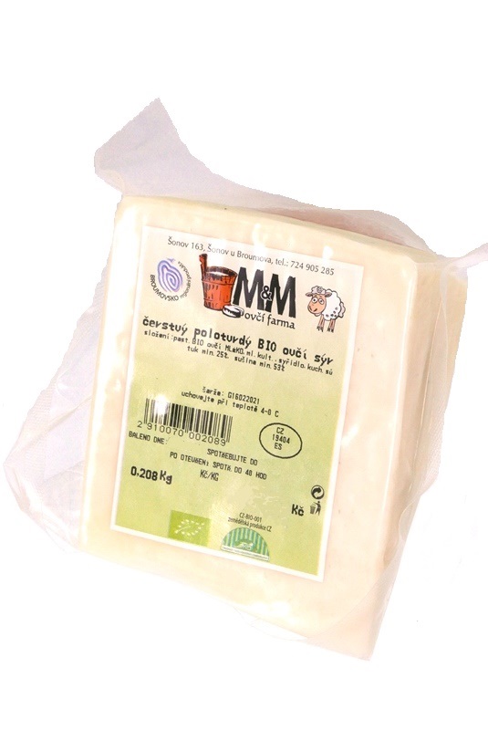 Sýr ovčí polotvrdý BIO (na váhu)