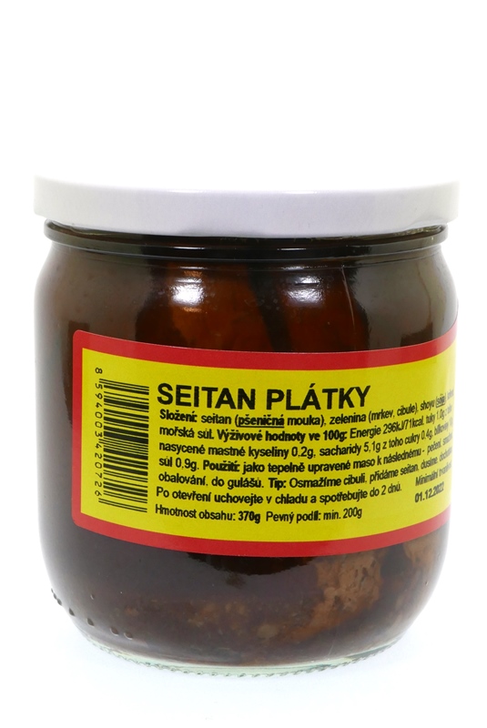 Seitan plátky 200g sklo