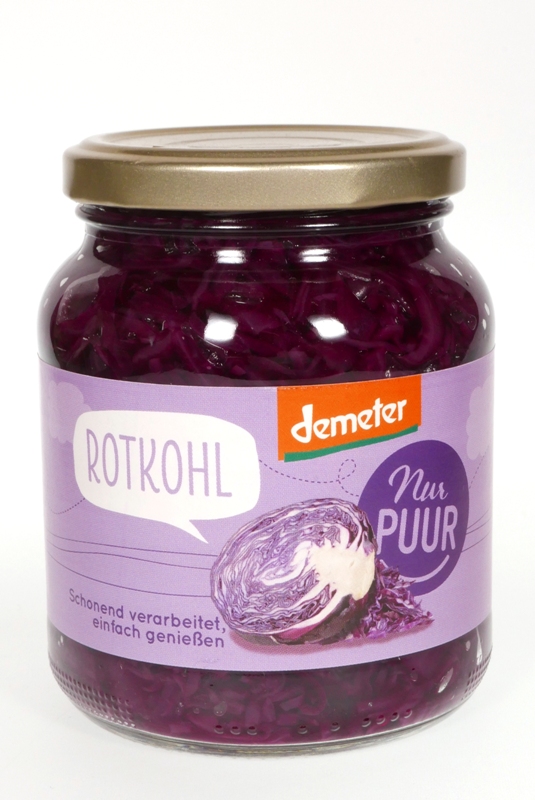 Zelí červené sterilované 350g/240g DEMETER