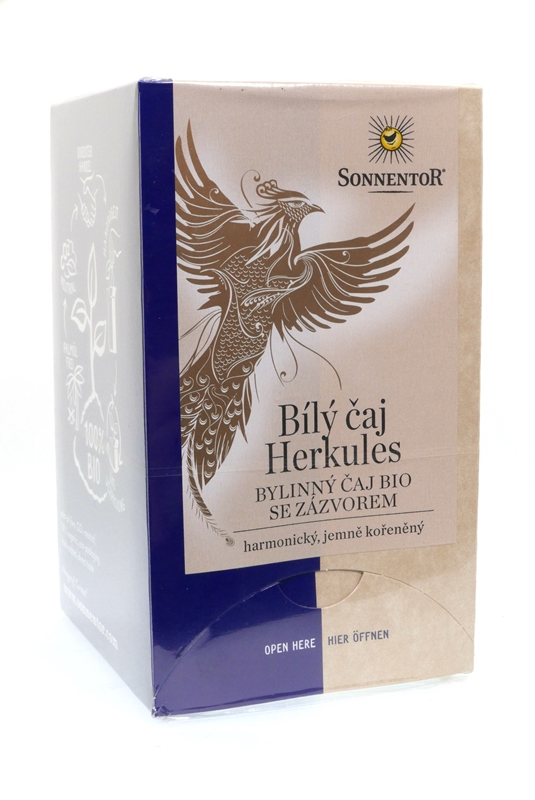 Čaj bílý se zázvorem Herkules 18x1,5g BIO