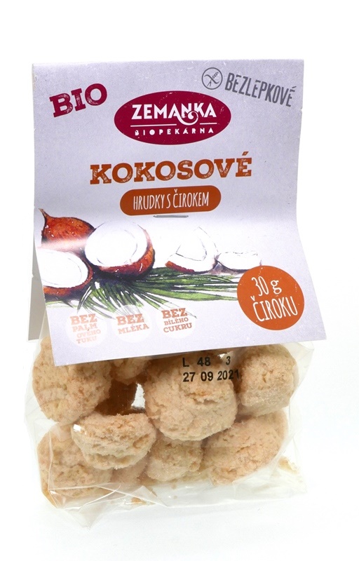 Hrudky kokosové s čirokem 100g BIO, bezlepku