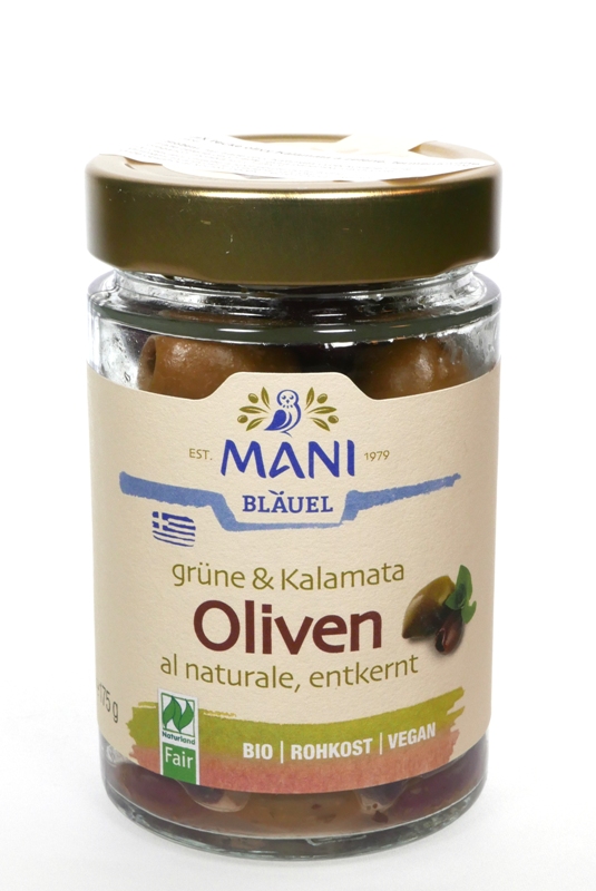 Olivy Zelené+Kalamata+oregano bez pecky 175g BIO
