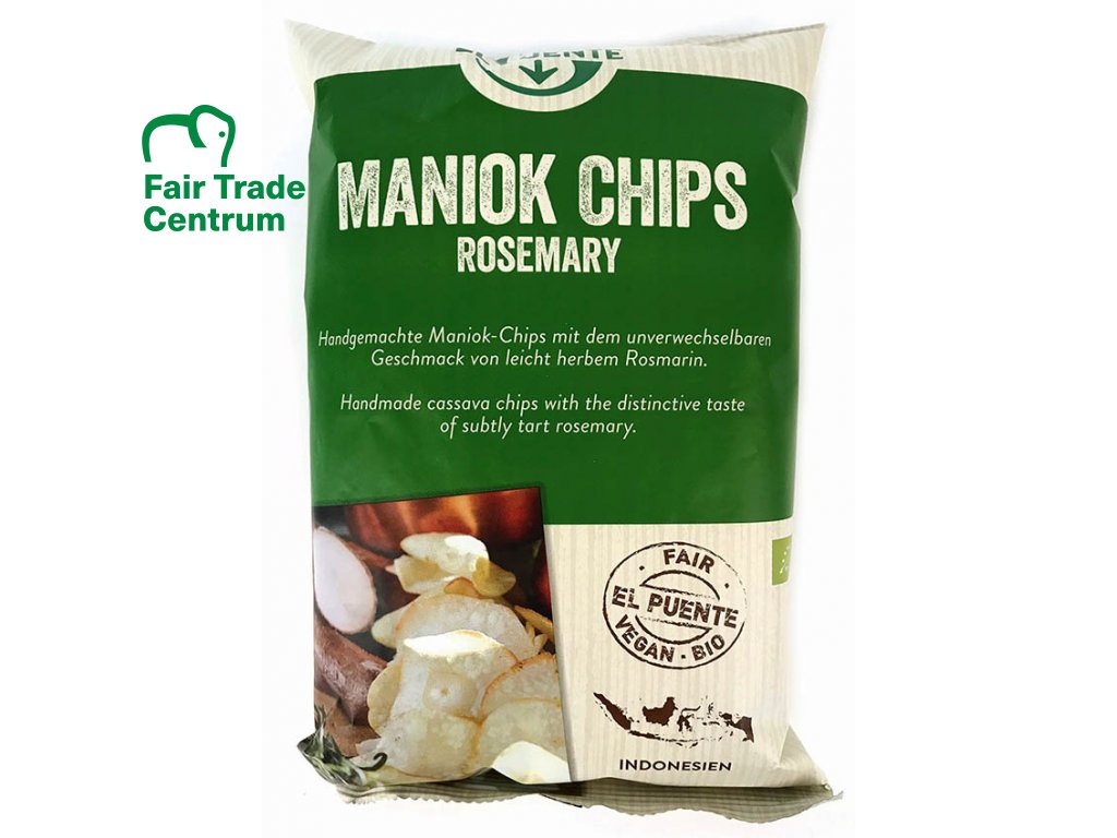 Chips z manioku s rozmarýnem 100g BIO