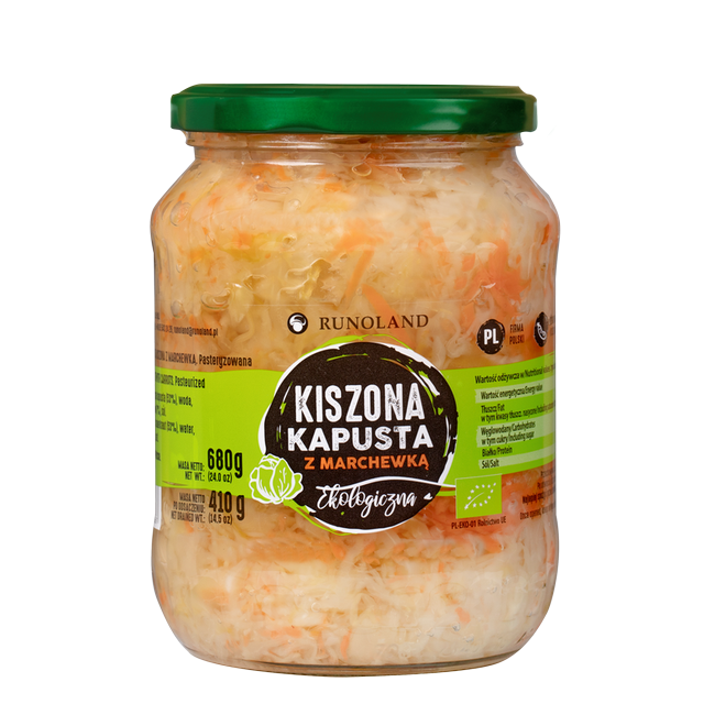 Zelí kysané sterilované 680g/410g  BIO