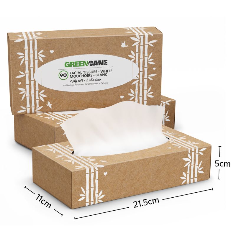 Kapesníčky z cukrové třtiny 90ks v boxu