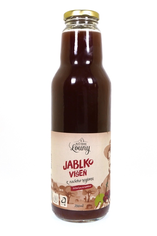 Mošt jablko+višeň 750ml