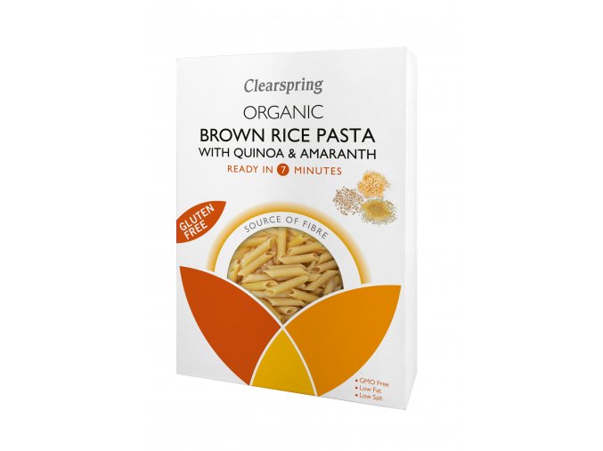 Penne z hnědé rýže s quionoou a pohankou 250g BIO