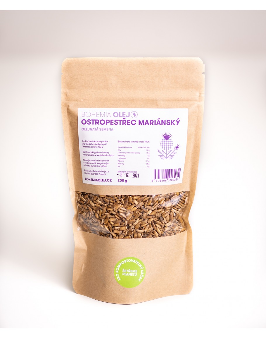 Ostropestřec mariánský semínko 200g