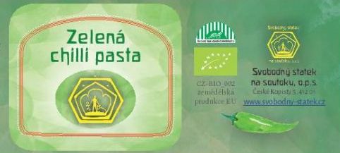 Chilli pasta zelená 120g BIO
