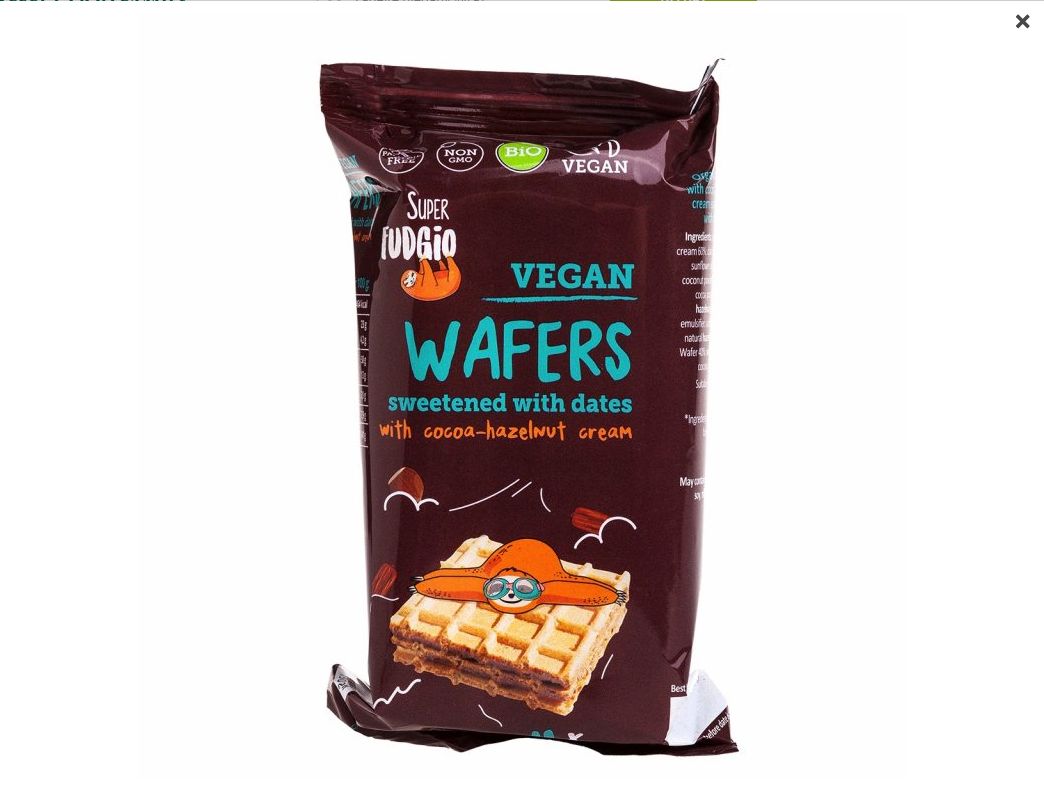 Oplatka náplň kakao oříškový krém 4x30g BIO