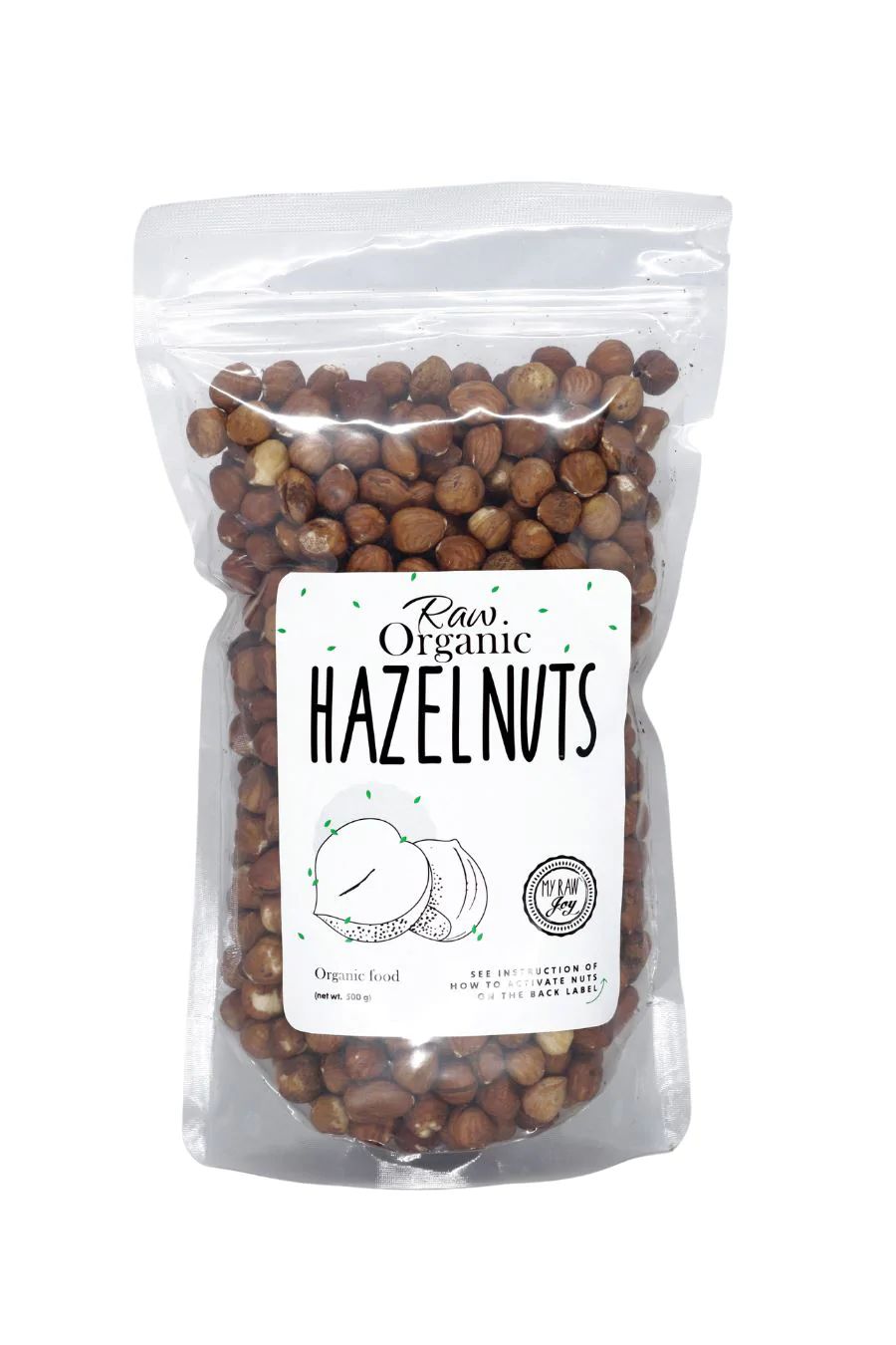 Lískové ořechy 500g RAW, BIO