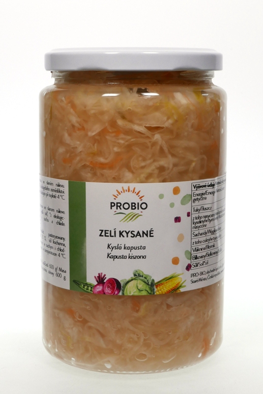 Zelí kysané bílé sterilované 750g/600g BIO